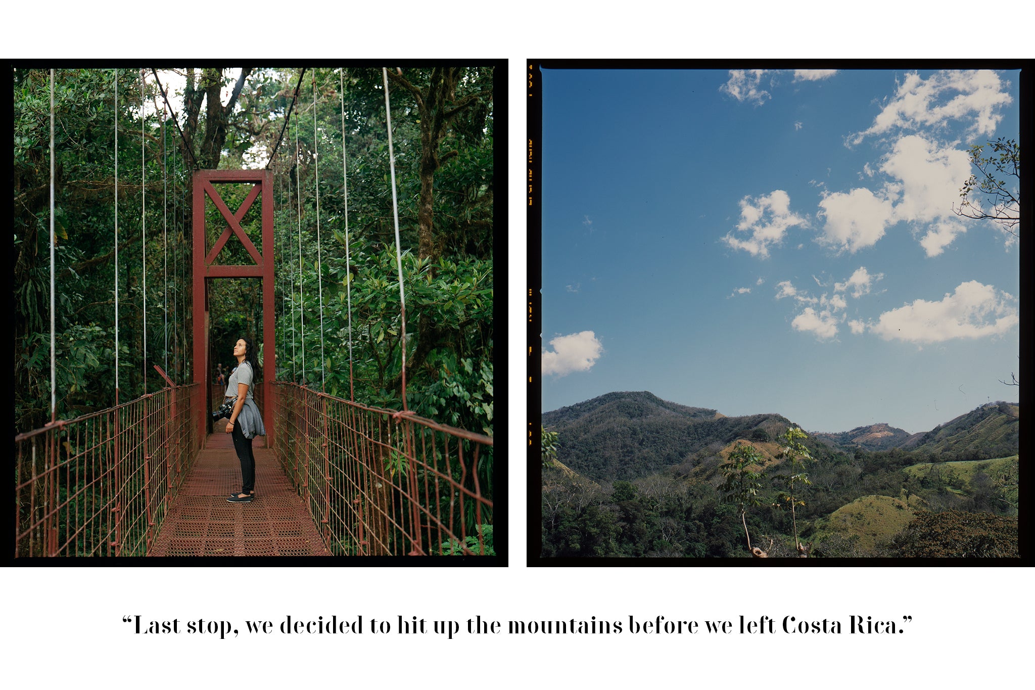 Las montañas en Costa Rica