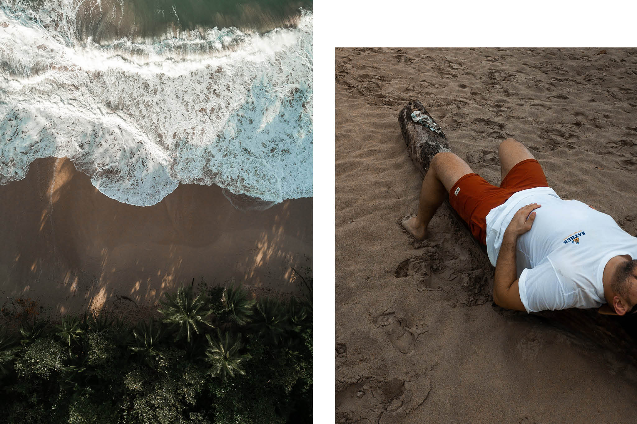 Beaches in Panama, man wearing Bather swim trunks