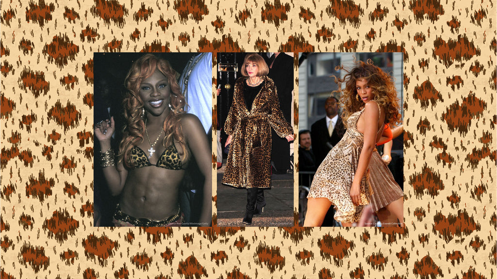 Lil' Kim, Anna Wintour et Beyoncé portent un imprimé léopard.