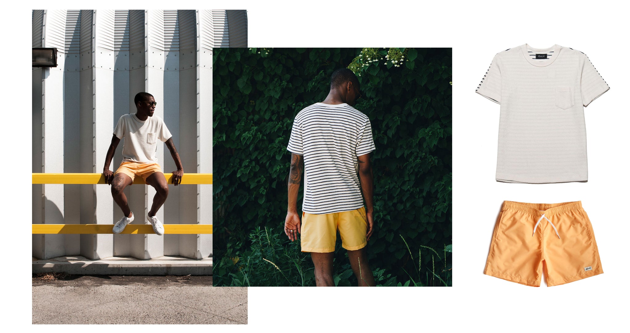 Bather — Outfit Inspiration — Solid Yellow Swim Trunk — Gen Z Yellow