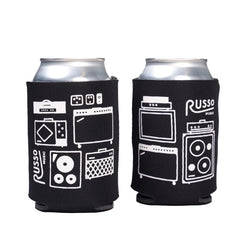 Russo Music Collapsible Can Koozie, All Cities, Red With Black Ink