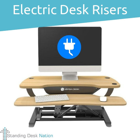 Electric Desk Risers and Standing Desk Converters