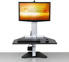 Ergo Desktop Electric Kangaroo Pro Standing Desk front view