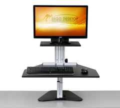 Ergo Desktop Kangaroo Standing Desk front view