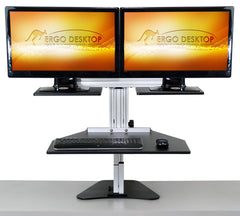 Ergo Desktop Dual Kangaroo Standing Desk front view