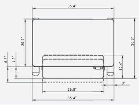 Ergotech Freedom E 36 Desk Dimensions