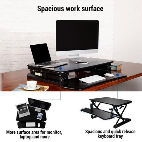 Flexispot M2 35 inch Standing Desk Converter Large Work Space