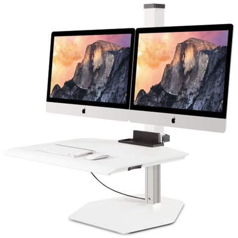 Innovative Winston workstation Apple iMac Dual Sit-Stand 3D View