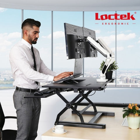 Loctek Standing Desk and Monitor Arm
