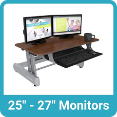 Standing Desk Converters for two monitors 25" - 27"
