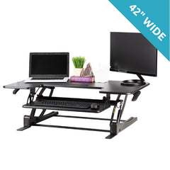 VIVO DESK-V000VL 42 inch wide standing desk converter