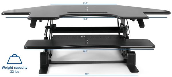 VIVO DESK V000VC Dimension