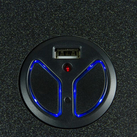 VersaDesk Power Pro 40 inch Electric Standing Desk Converter Top View Push Button