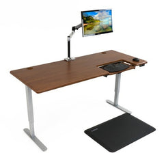 iMovR Cascade Standing Desk with SteadyType Keyboard facing right