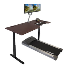 iMovR Lander Treadmill Desk with SteadyType facing right