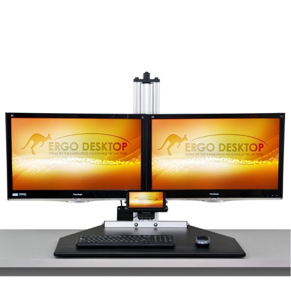 Ergo Desktop Electric Kangaroo Elite Standing Desk Converter