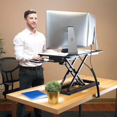 Flexispot EM7 Electric Standing Desk Converter - Standing Desk Nation