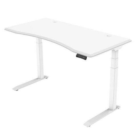 Inmovement Unsit Height Adjustable Standing Desk White Frame White Top