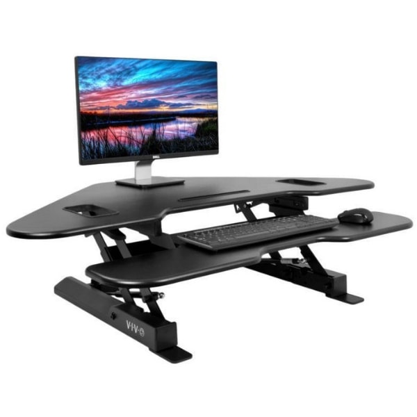 Vivo Corner Height Adjustable Standing Desk Riser Desk V000c Standing Desk Nation