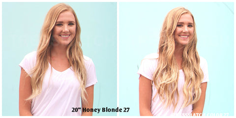 Tressmatch Honey Blonde Highlights Clip in Remy Hair Extensions