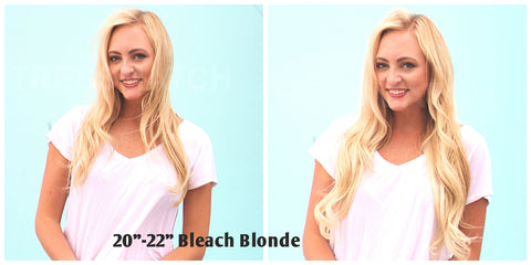 Tressmatch Light Blonde Remy Hair Extensions Clip in