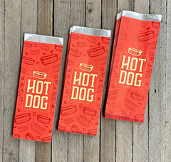 Hot dog bags for baseball theme party 
