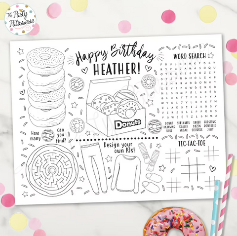 donut placemat