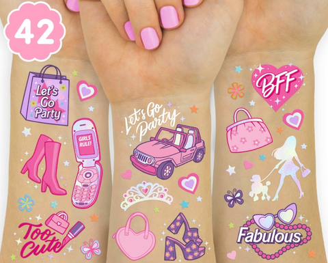 Barbie Tattoos for Barbie Birthday Party