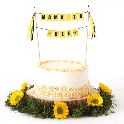 Mama to BEE baby shower cake topper | cake topper by Avalon Sunshine