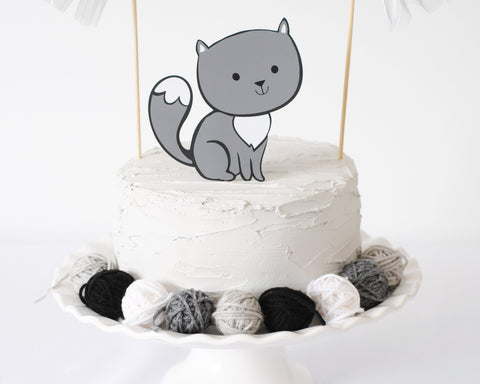 Gurugram Special: Cat Theme Fondant Cake Online Delivery in Gurugram