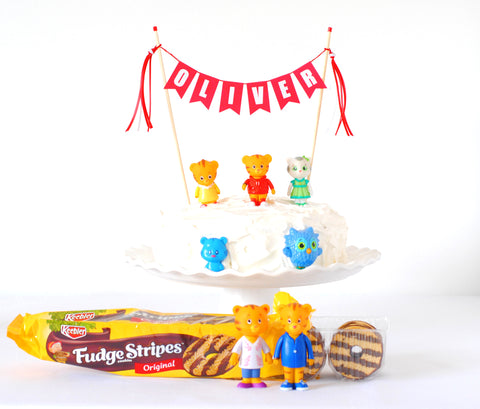 Personalised Winnie the Pooh Cake Decorations, Childrens Birthday