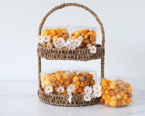 Popcorn Mix for groovy retro birthday party snacks | Avalon Sunshine