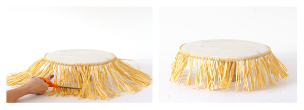 Grass skirt for luau cake idea | Avalon Sunshine