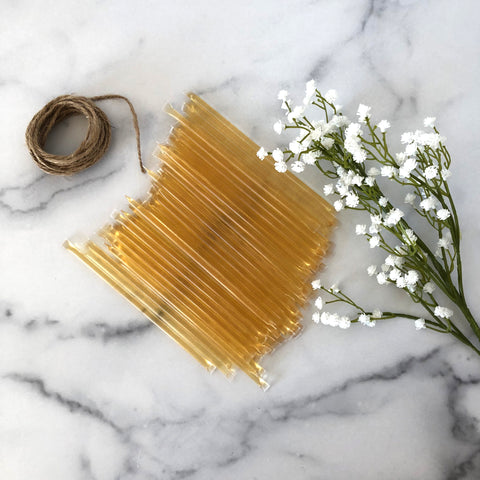 honey sticks for SWEET AS CAN BEE party | Avalon Sunshine