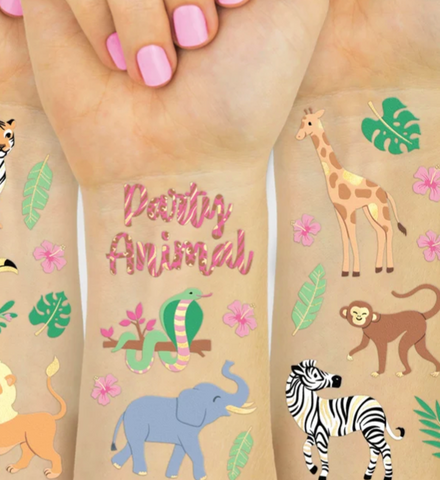 Party Animal temporary tattoo