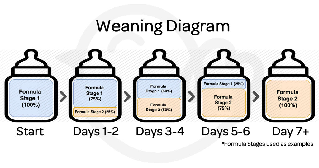 breastfeeding to formula transition