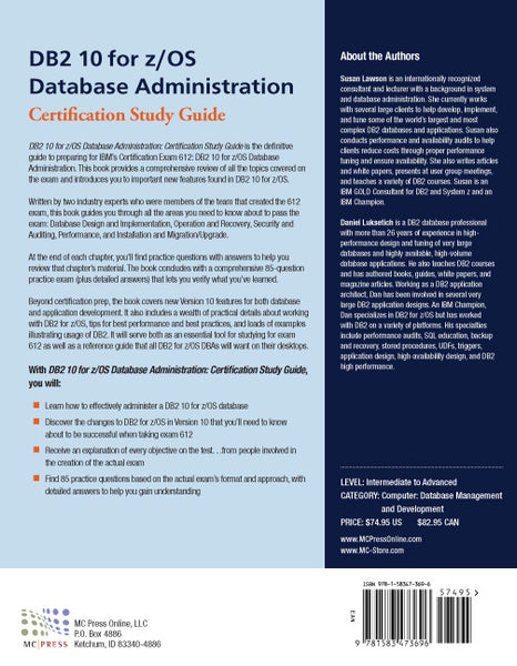 Db2 10 For Z Os Database Administration Exam 612 Mc