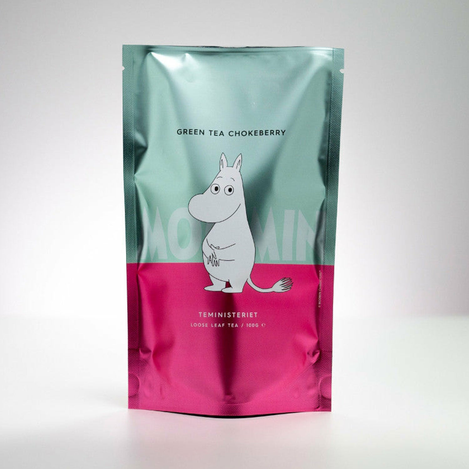 Billede af Moomin Green Tea Chokeberry - 100g - te pose