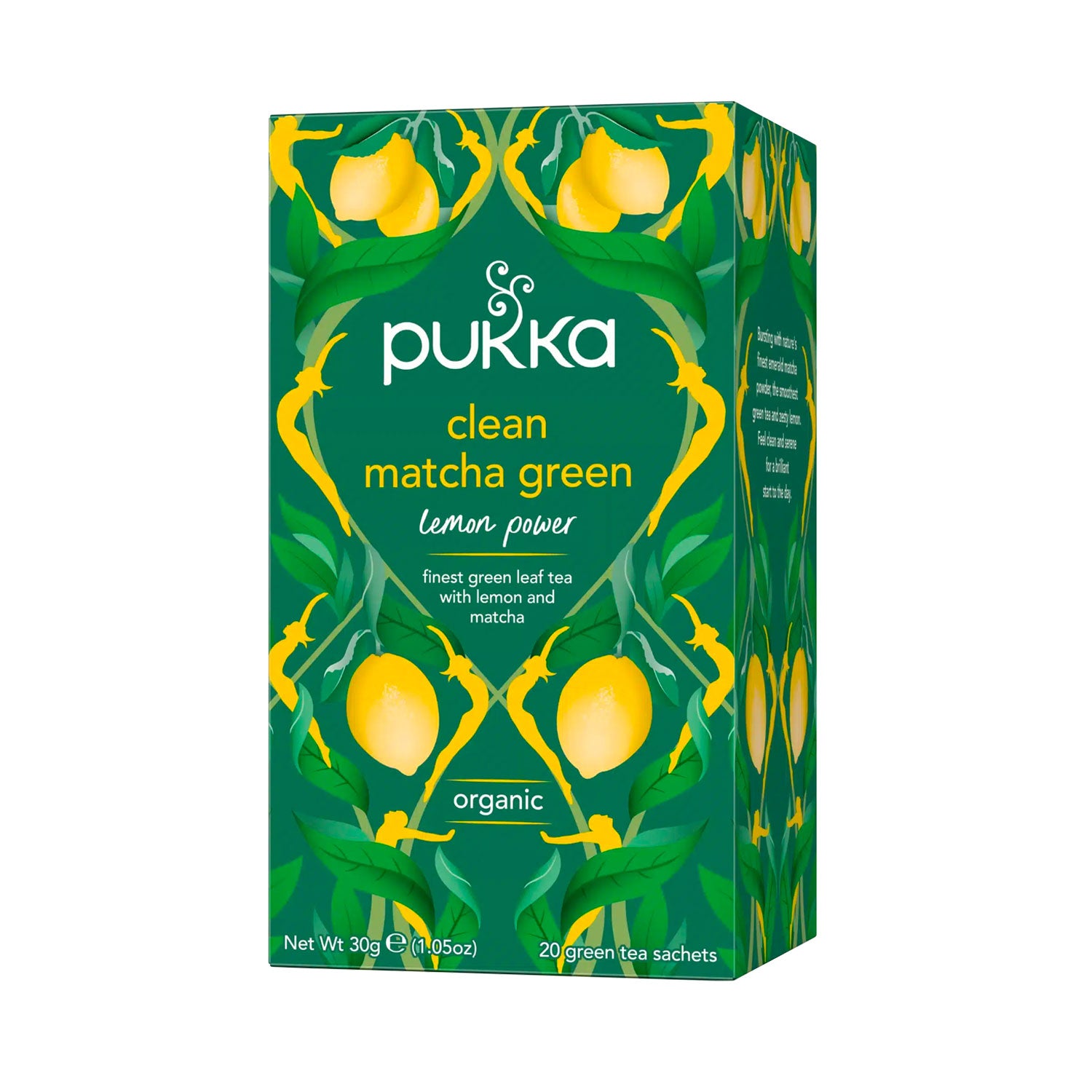 Se Pukka Clean Matcha Green te organic - 20 stk - brev te hos Teago.dk