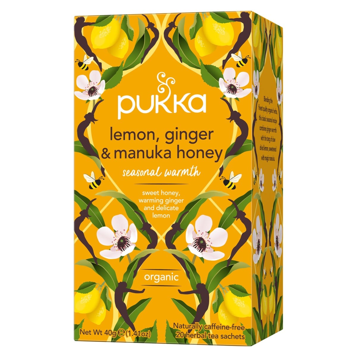 Se Pukka Lemon, ginger & Manuka honey te organic - 20 stk - brev te hos Teago.dk