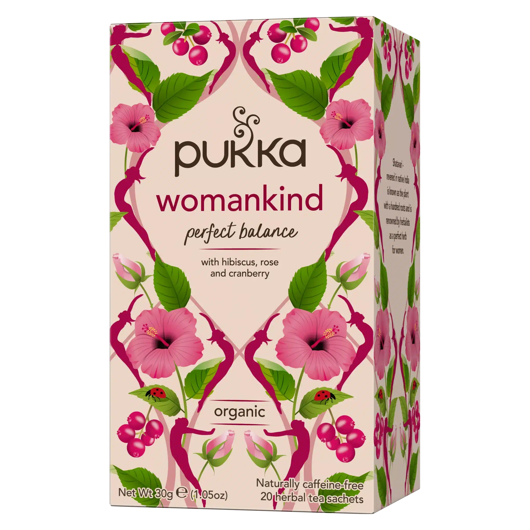 Se Pukka Womankind te organic - 20 stk - brev te hos Teago.dk