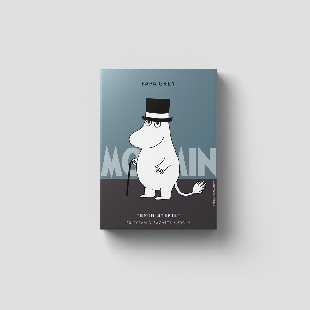 Billede af Moomin Papa Grey - 20 stk - brev te