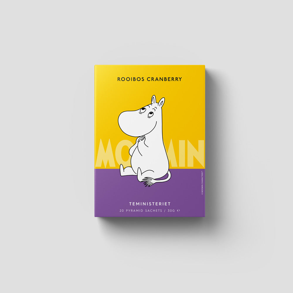 Se Moomin Rooibos Cranberry - 20 stk - brev te hos Teago.dk