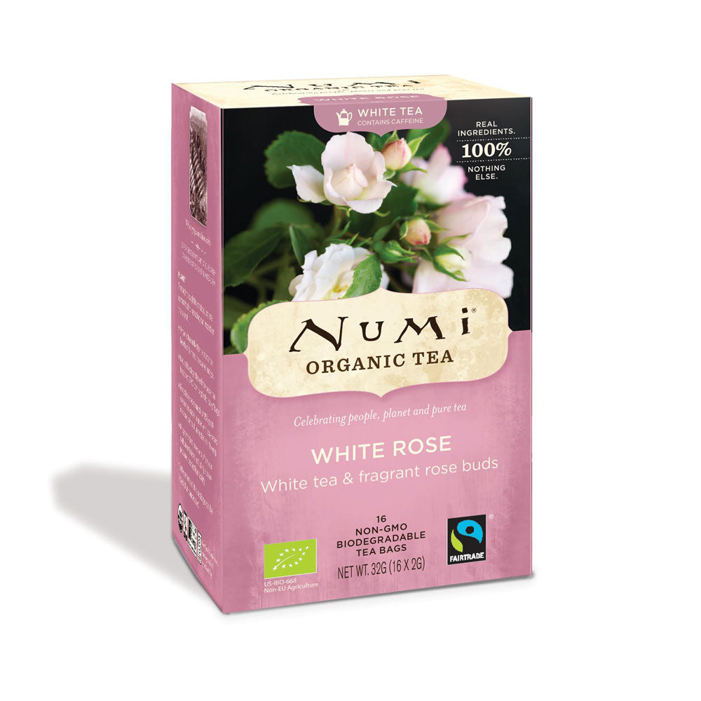 Billede af Numi, White rose - 16 stk - brevte