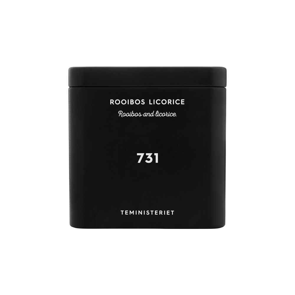 Se 731 Rooibos Licorice, teministeriet - 100g - dåse hos Teago.dk