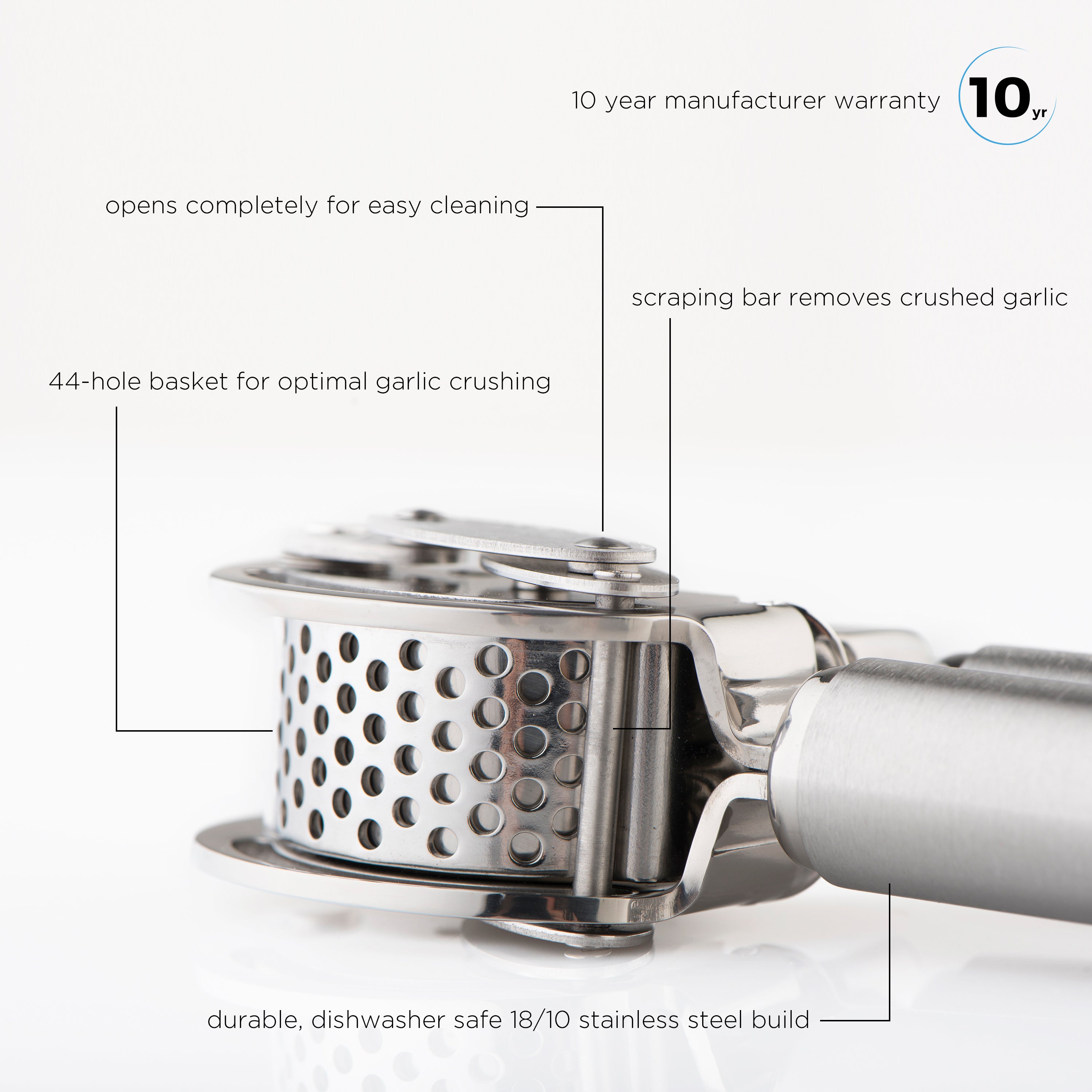 Stainless Steel Garlic Press – My Kitchen Gadgets