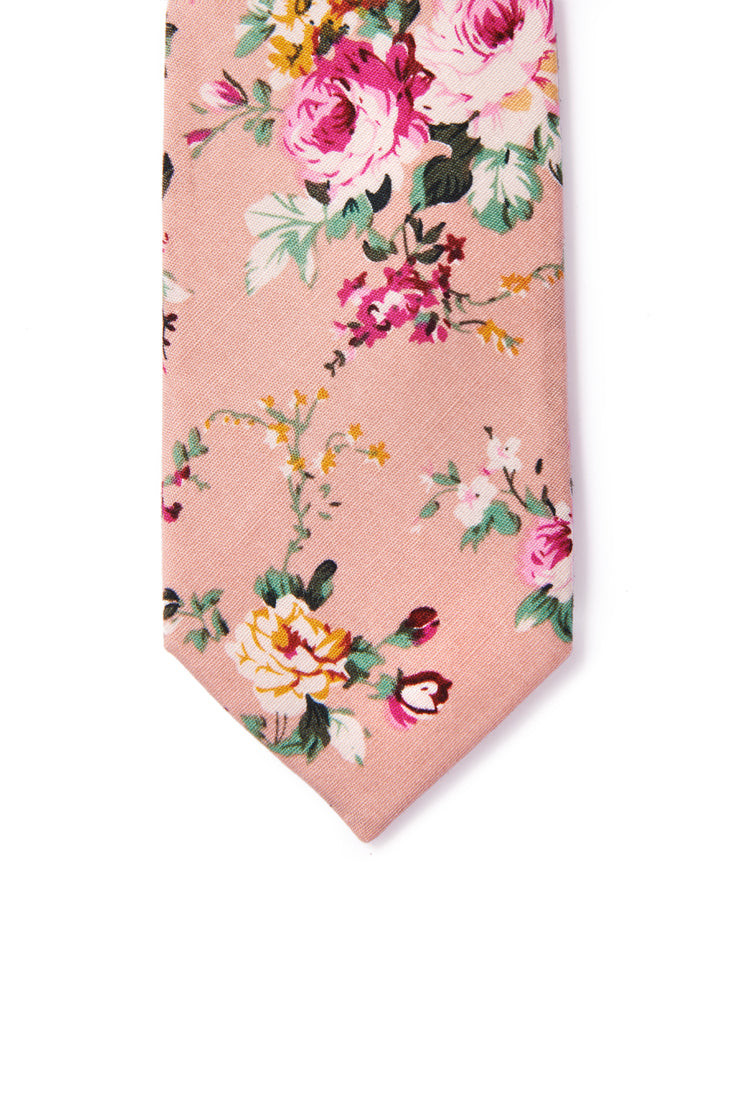 George Shabby Chic Floral Print Necktie - Pink – Pippa & Pearl