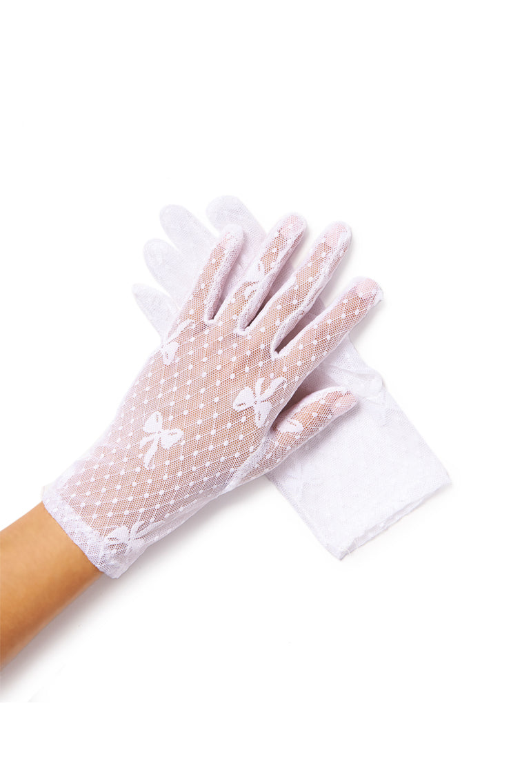 sheer lace gloves