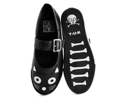 black kitty shoes