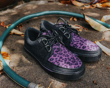 black purple sneakers